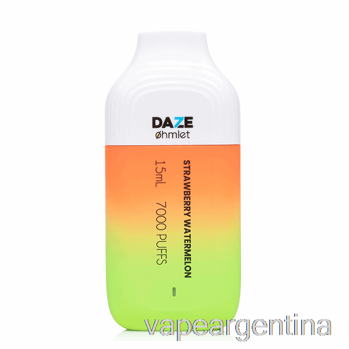 7 Daze Ohmlet 7000 0% Cero Nicotina Desechable Fresa Sandía Vape Argentina